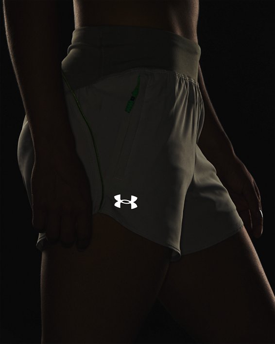 Women's UA Anywhere Shorts, Green, pdpMainDesktop image number 3